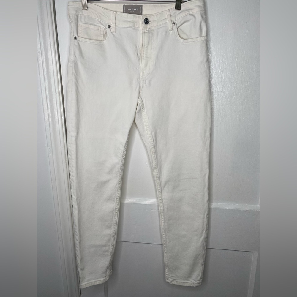 EVERLANE Mid Rise Skinny Women's White Jeans